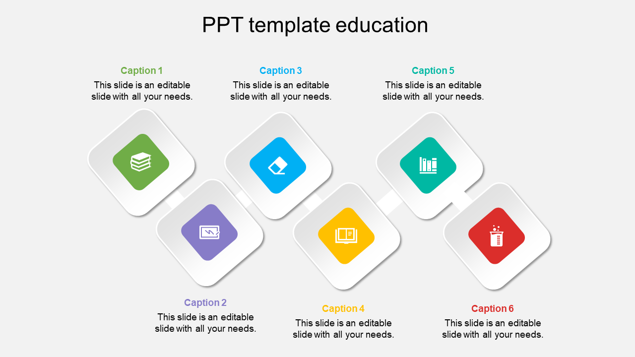 Free - Stunning PPT Template Education Presentation Slide